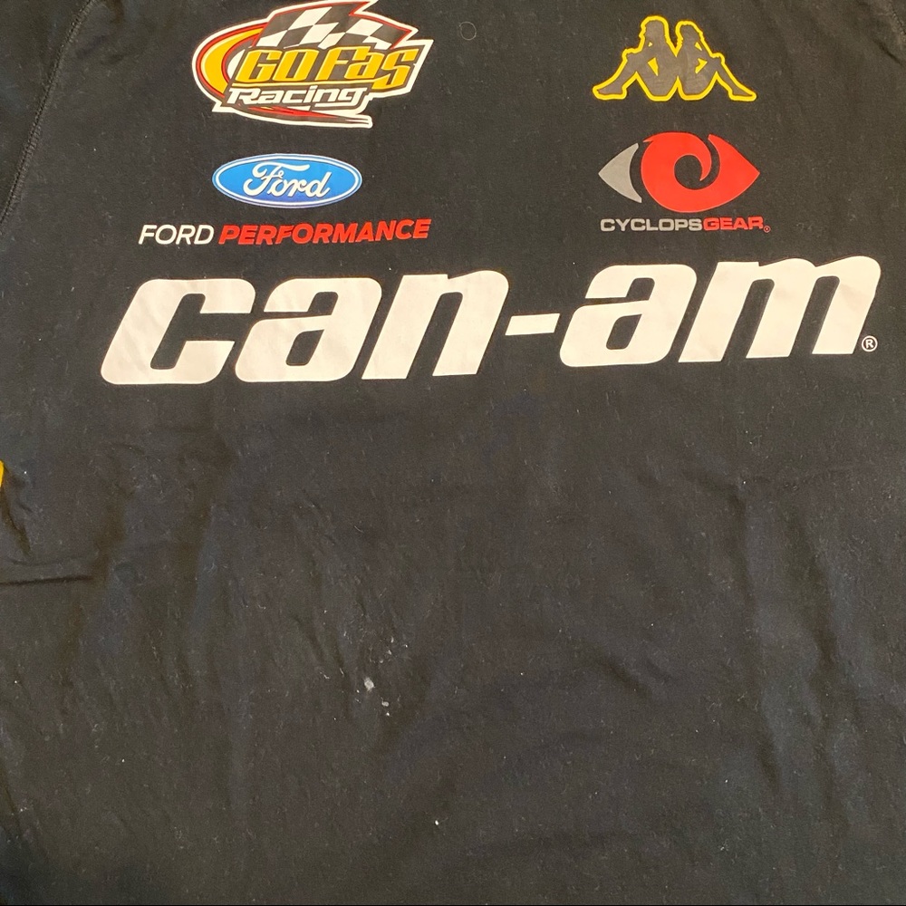 Kappa Black and Yellow Can-Am Racing Short Sleeve Tee - Picture 4 of 5